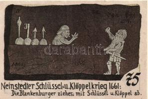 Német Birodalom/Weimari Köztársaság/ Neinstedt 1921. 75Pf(6x) 6klf db, teljes sor T:I