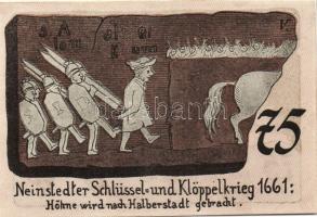 Német Birodalom/Weimari Köztársaság/ Neinstedt 1921. 75Pf(6x) 6klf db, teljes sor T:I