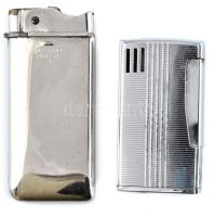 2 db  fém öngyújtó, érdekes cigarettatárca