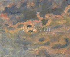 Sándor Kata jelzéssel: Gacsály (Szabolcs-Szatmár-Bereg megye), 1932. Olaj, vászon, kartonra kasírozv...