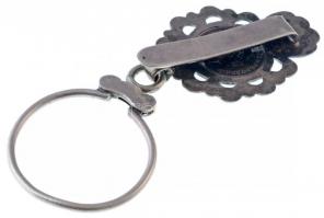 1913KB 2K Ag "Ferenc József"  az érme jelzett Ag övre akasztható régi kulcstartóban (br.: ...