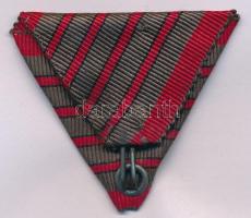 1918. "Sebesültek Érme" eredeti mellszalagja (négy vörös sávval) jó állapotban 
Hungary 1...