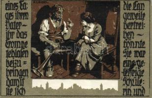 Német Birodalom/Weimari Köztársaság/ Delitzsch 1921. 50Pf(6x) 6klf db, teljes sor T:I