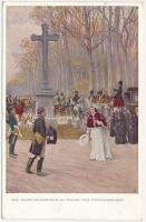 Die Papst-Begegnung im Walde von Fontainebleau. M. Munk Vienne Nr. 798. artist signed