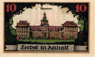 Német Birodalom/Weimari Köztársaság/ Zerbst 1921. 10Pf + 25Pf + 50Pf(6x) + 100Pf 9klf db, teljes sor T:I