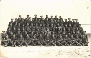 Magyar Királyi Folyamőrség matrózai / mariners of the Hungarian Royal River Guard. photo (kis szakadás / small tear)