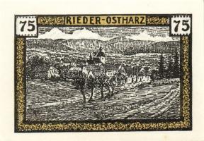 Német Birodalom/Weimari Köztársaság/ Rieder 1921. 10Pf + 25Pf + 50Pf + 75Pf 4klf db, teljes sor T:I