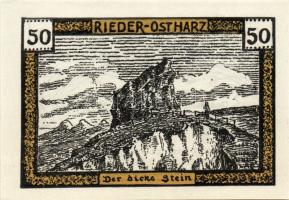 Német Birodalom/Weimari Köztársaság/ Rieder 1921. 10Pf + 25Pf + 50Pf + 75Pf 4klf db, teljes sor T:I