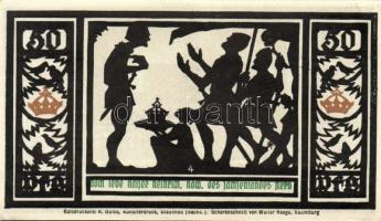 Német Birodalom/Weimari Köztársaság/ Quedlinburg 1921. 50Pf(6x) 6klf db, teljes sor T:I