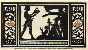 Német Birodalom/Weimari Köztársaság/ Quedlinburg 1921. 50Pf(6x) 6klf db, teljes sor T:I