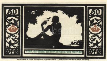 Német Birodalom/Weimari Köztársaság/ Quedlinburg 1921. 50Pf(6x) 6klf db, teljes sor T:I