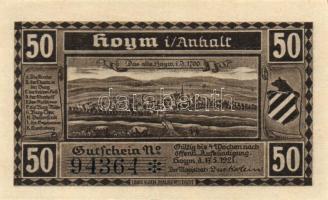 Német Birodalom/Weimari Köztársaság/Hoym 1921. 50Pf(6x) 6klf db, teljes sor T:I