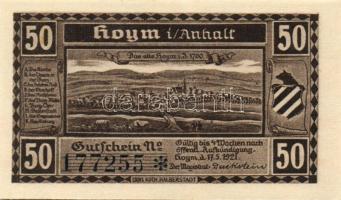 Német Birodalom/Weimari Köztársaság/Hoym 1921. 50Pf(6x) 6klf db, teljes sor T:I