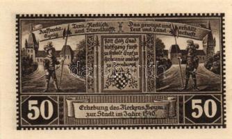 Német Birodalom/Weimari Köztársaság/Hoym 1921. 50Pf(6x) 6klf db, teljes sor T:I