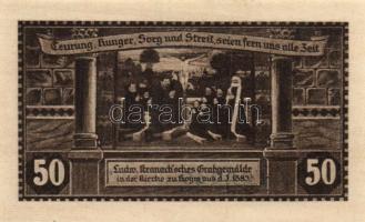 Német Birodalom/Weimari Köztársaság/Hoym 1921. 50Pf(6x) 6klf db, teljes sor T:I