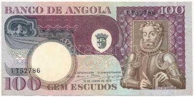 Angola 1973. 100E T:I-  Angola 1973. 100 Escudos C:AU Krause 106