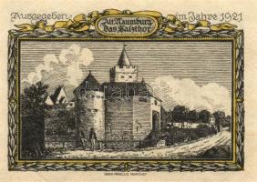 Német Birodalom/Weimari Köztársaság/ Naumburg 1921. 25Pf(3x) + 75Pf(3x) 6klf db, teljes sor T:I