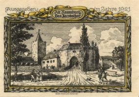 Német Birodalom/Weimari Köztársaság/ Naumburg 1921. 25Pf(3x) + 75Pf(3x) 6klf db, teljes sor T:I