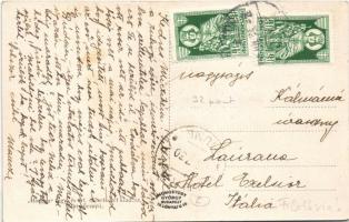 Máriabesnyő (Gödöllő), Weiser pensio, fenyves részlet, Dr. Halmy villa + 2 Szent Imre 8+2 f bélyeg