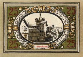 Német Birodalom/Weimari Köztársaság/ Langensalza 1921. 25Pf(6x) 6klf db, teljes sor T:I