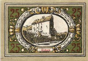 Német Birodalom/Weimari Köztársaság/ Langensalza 1921. 25Pf(6x) 6klf db, teljes sor T:I