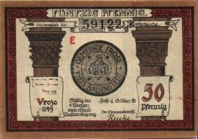 Német Birodalom/Weimari Köztársaság/ Frose 1921. 25Pf + 50Pf(4x) 5klf db, teljes sor T:I