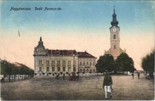 1921 Nagykanizsa, Deák Ferenc tér, katona (EK)