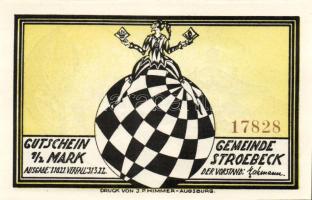 Német Birodalom/Weimari Köztársaság/ Stroebeck 1921. 1/2M(6x) 6klf db, teljes sor T:I