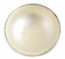 Ezüst (Ag) dán tálka, jelzett, m: 2,5 cm, d: 5 cm, bruttó: 21 g