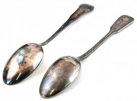 2 db fém kanál, WMF és Berndorf jelzéssel, h: 25,5 cm,