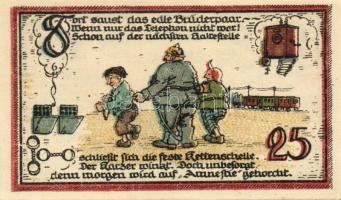 Német Birodalom/Weimari Köztársaság/ Gatersleben 1921. 25Pf + 50Pf(4x) + 75Pf 6klf db, teljes sor T:...