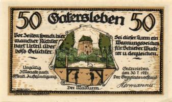 Német Birodalom/Weimari Köztársaság/ Gatersleben 1921. 25Pf + 50Pf(4x) + 75Pf 6klf db, teljes sor T:...