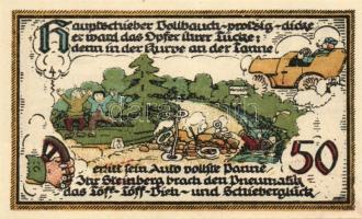 Német Birodalom/Weimari Köztársaság/ Gatersleben 1921. 25Pf + 50Pf(4x) + 75Pf 6klf db, teljes sor T:...