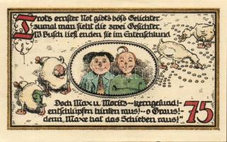 Német Birodalom/Weimari Köztársaság/ Gatersleben 1921. 25Pf + 50Pf(4x) + 75Pf 6klf db, teljes sor T:...