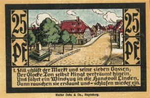 Német Birodalom/Weimari Köztársaság/ Calbe D.N. 25Pf + 50Pf + 75Pf + 1M 4klf db, teljes sor T:I