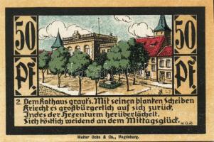 Német Birodalom/Weimari Köztársaság/ Calbe D.N. 25Pf + 50Pf + 75Pf + 1M 4klf db, teljes sor T:I