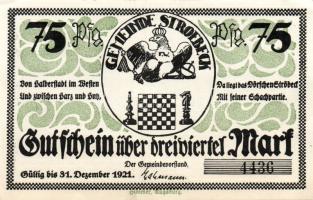 Német Birodalom/Weimari Köztársaság/ Stroebeck D.N. 25Pf + 50Pf + 75Pf 3klf db, teljes sor T:I