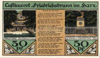 Német Birodalom/Weimari Köztársaság/ Friedrischbrunn 1921. 25Pf(2x) + 50Pf(2x) + 75Pf(2x) 6klf db, t...