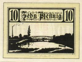 Német Birodalom/Weimari Köztársaság/ Jessnitz 1921. 10Pf + 25Pf + 50Pf 3klf db, teljes sor T:I