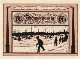 Német Birodalom/Weimari Köztársaság/ Jessnitz 1921. 10Pf + 25Pf + 50Pf 3klf db, teljes sor T:I