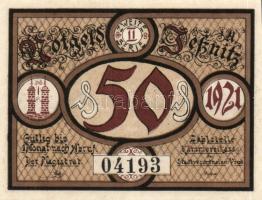 Német Birodalom/Weimari Köztársaság/ Jessnitz 1921. 10Pf + 25Pf + 50Pf 3klf db, teljes sor T:I