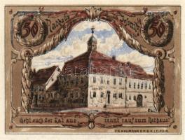 Német Birodalom/Weimari Köztársaság/ Jessnitz 1921. 10Pf + 25Pf + 50Pf 3klf db, teljes sor T:I