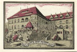 Német Birodalom/Weimari Köztársaság/ Aschersleben 1921. 25Pf(2x) + 50Pf(2x) + 75Pf 5klf db, teljes s...