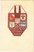 Kath. Studentenverein Ottonia München / German student union, coat of arms. Studentica (fl)