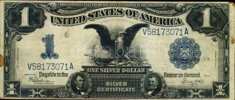 USA/Silver Certificate 1899. 1$ "Series of 1899" függőleges, aláírás Speelman-White, egyenetlen sorozatszám T:III