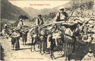 1911 Types de Muletiers dAndorre. Les Pyrénées 6e Serie / Andorran folklore