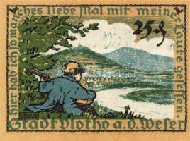 Német Birodalom/Weimari Köztársaság/ Vlotho 1921. 10Pf + 25Pf + 50Pf 3klf db, teljes sor T:I