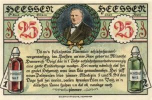 Német Birodalom/Weimari Köztársaság/ Heessen 1921. 25Pf + 50Pf + 1M 3klf db, teljes sor T:I