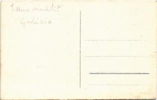 WWI Austro-Hungarian K.u.K. military, railway bridge, viaduct ruins in Galicia (Galizien). photo (ra...