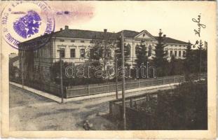 1915 Sambir, Szambir, Sambor; Gimnazyum / high school + K.u.K. 2. Armeekommando (glue marks)